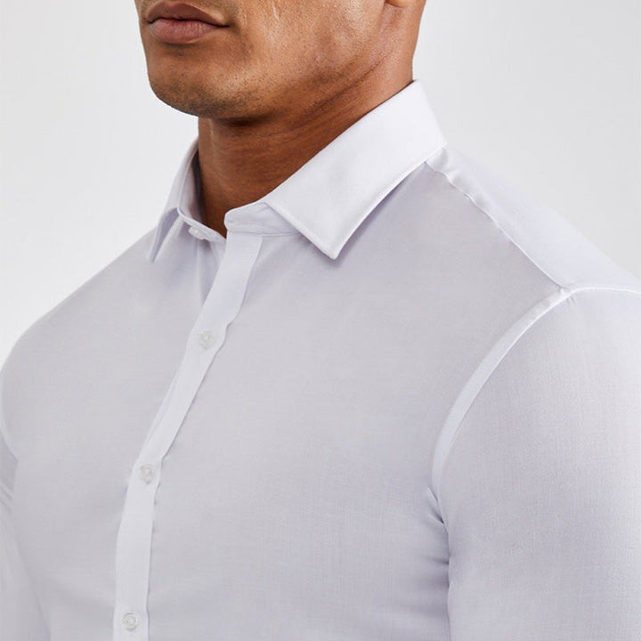 Lorenzo | Męska Koszula Slim Fit Z Długim Rękawem
