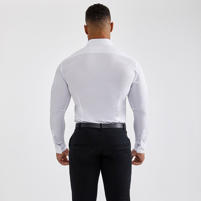 Lorenzo | Męska Koszula Slim Fit Z Długim Rękawem