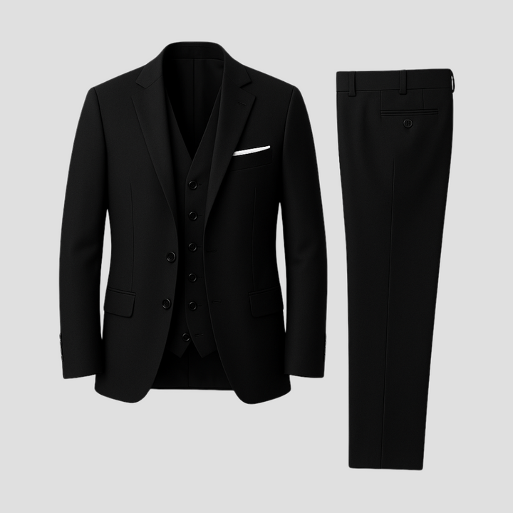 Łukasz | Garnitur Męski Trzyczęściowy Slim Fit