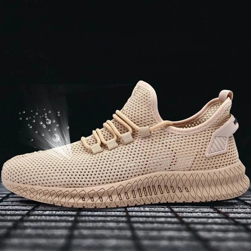 Sneakersy Męskie z Siateczkową Cholewką