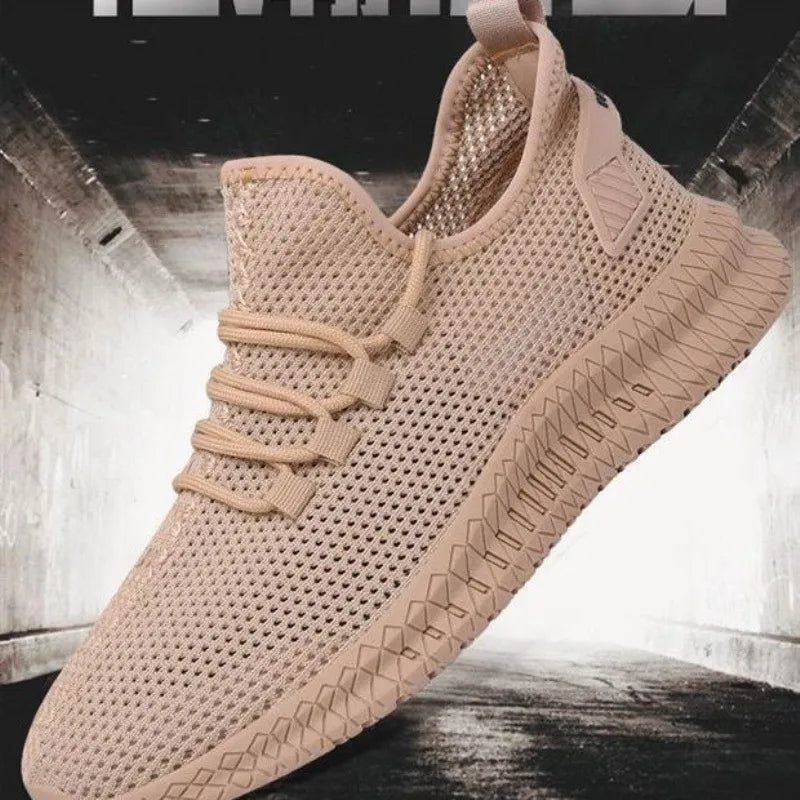 Sneakersy Męskie z Siateczkową Cholewką