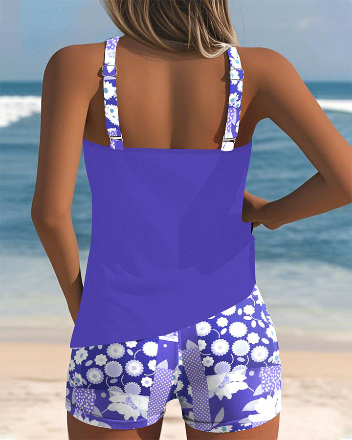 Rosabelle | Tankini W Kwiatowy Wzór Z Szortami