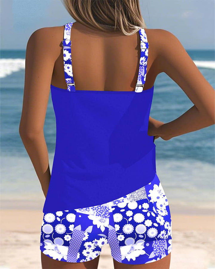 Rosabelle | Tankini W Kwiatowy Wzór Z Szortami