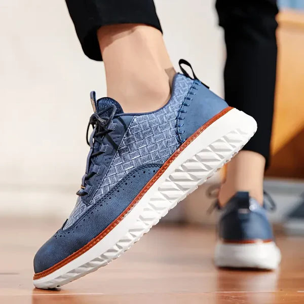 Sneakersy Męskie Skórzane