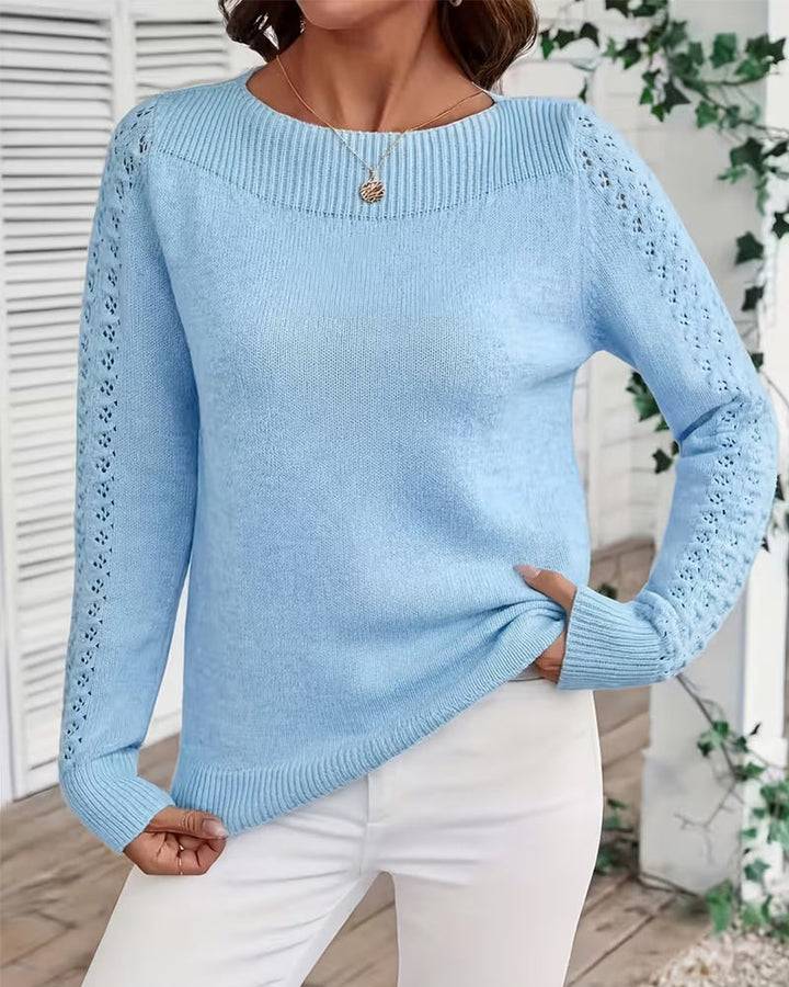 Damski sweter z dzianiny do codziennych i warstwowych stylizacji