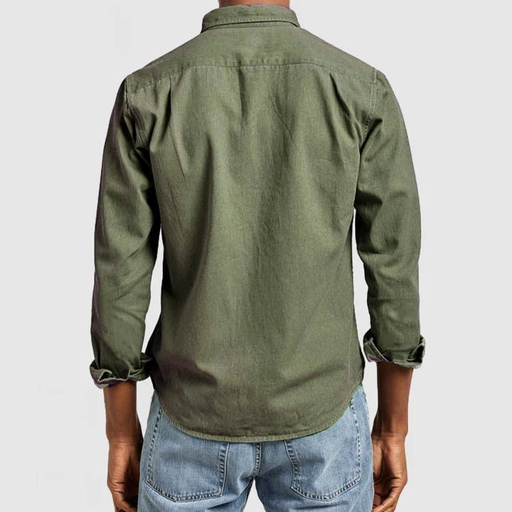 Matteo | Męska Koszula Casual Button-Down Z Długim Rękawem