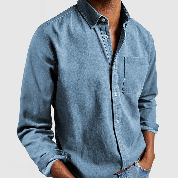 Matteo | Męska Koszula Casual Button-Down Z Długim Rękawem