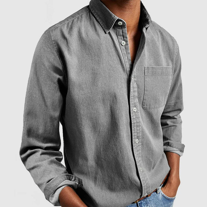 Matteo | Męska Koszula Casual Button-Down Z Długim Rękawem