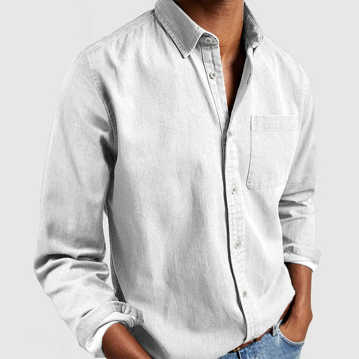 Matteo | Męska Koszula Casual Button-Down Z Długim Rękawem