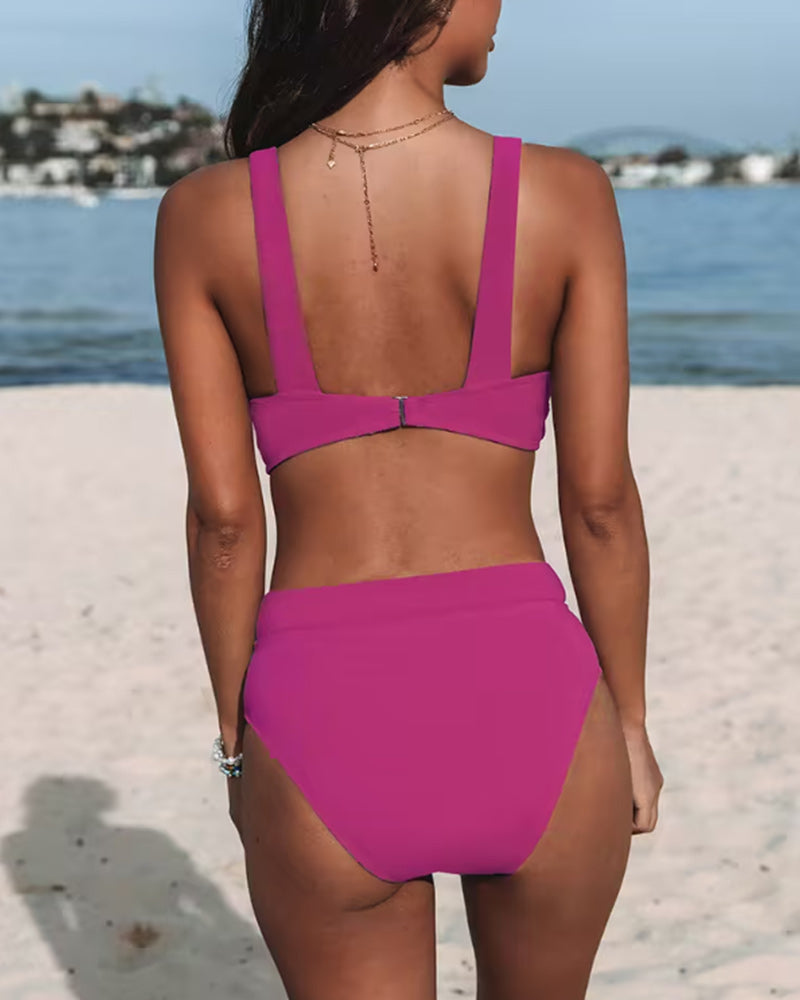 Aveline | Bikini Z Wysokim Stanem I Dekoltem V