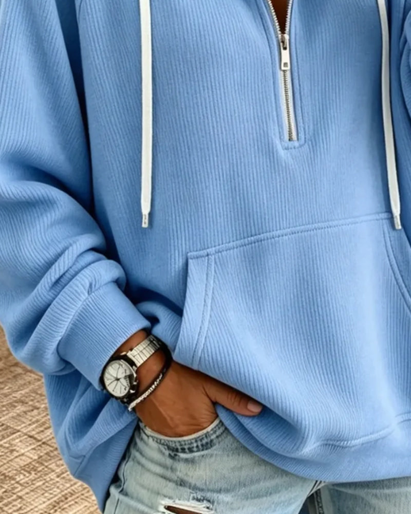 Bluza z kapturem Lunvero jako casualowa warstwa garderoby