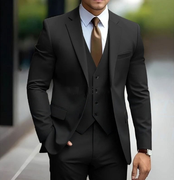 Łukasz | Garnitur Męski Trzyczęściowy Slim Fit