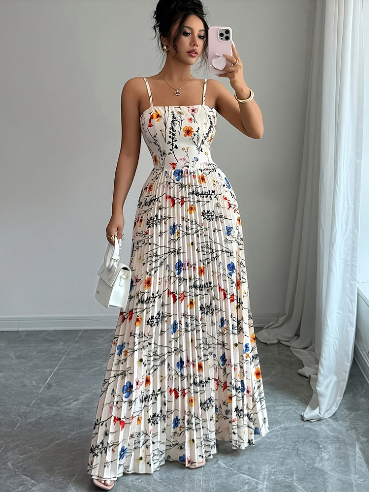 Rosalina | Kwiatowa Sukienka Maxi W Wakacyjnym Stylu