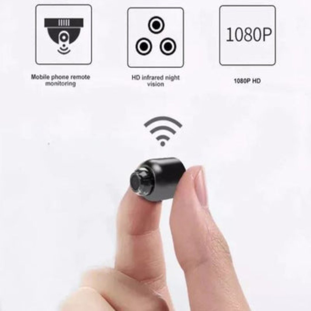 Mini Kamera WiFi Full HD 1080P Z Noktowizją I Detekcją Ruchu