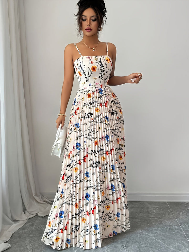 Rosalina | Kwiatowa Sukienka Maxi W Wakacyjnym Stylu