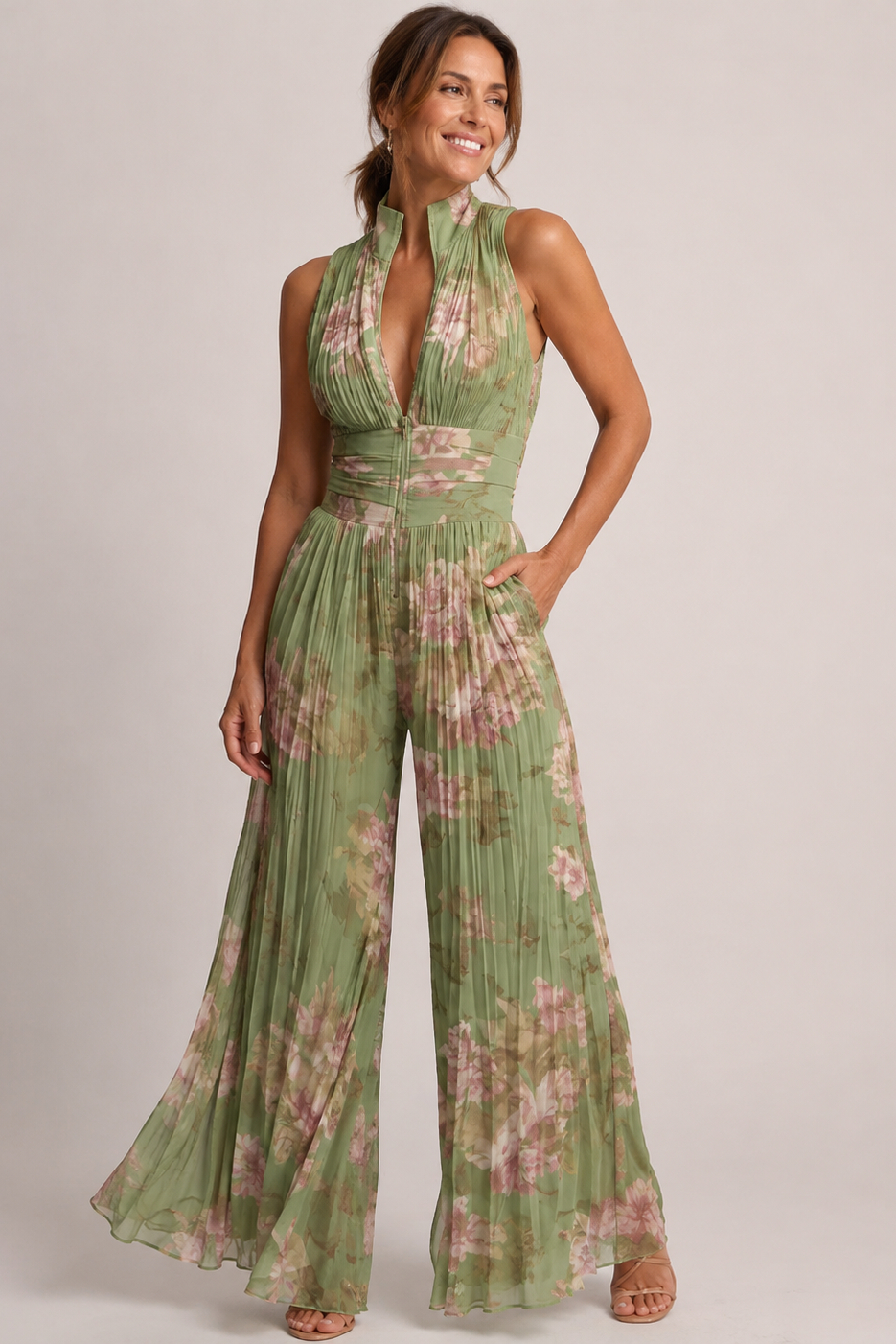 Albina | Kombinezon Damski Halter Elegancki