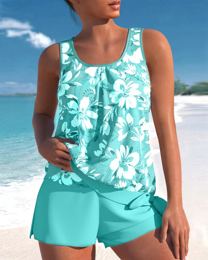 Tankini Damskie Dwuczęściowe Bez Rękawów