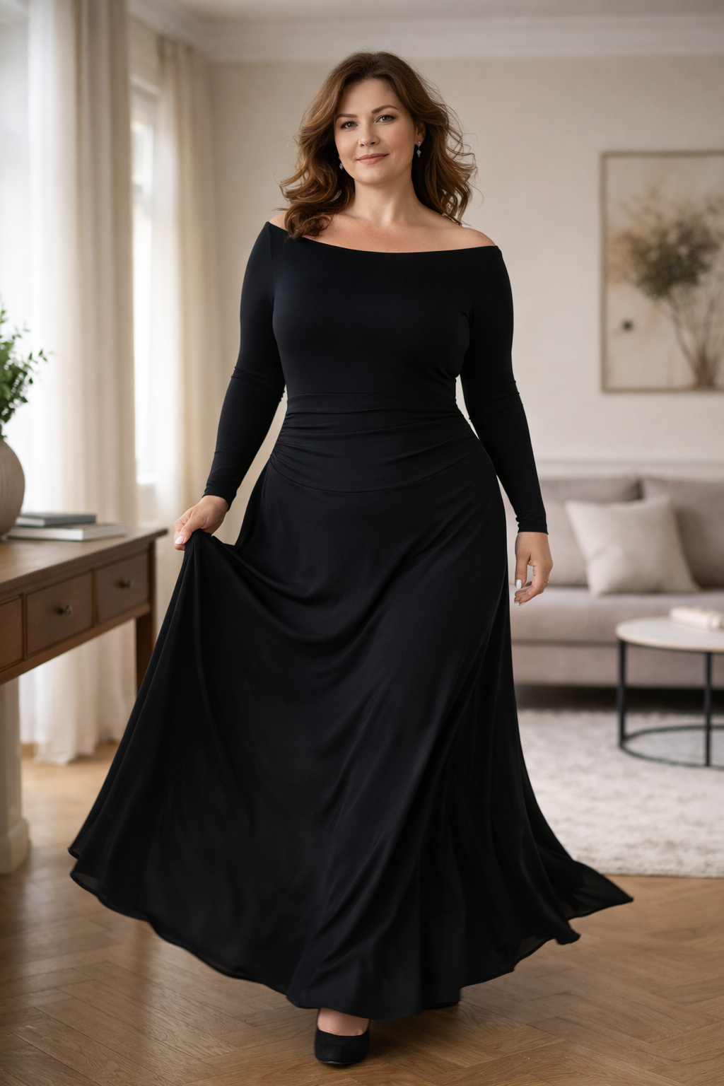 Sukienka Damska Maxi Elegancka