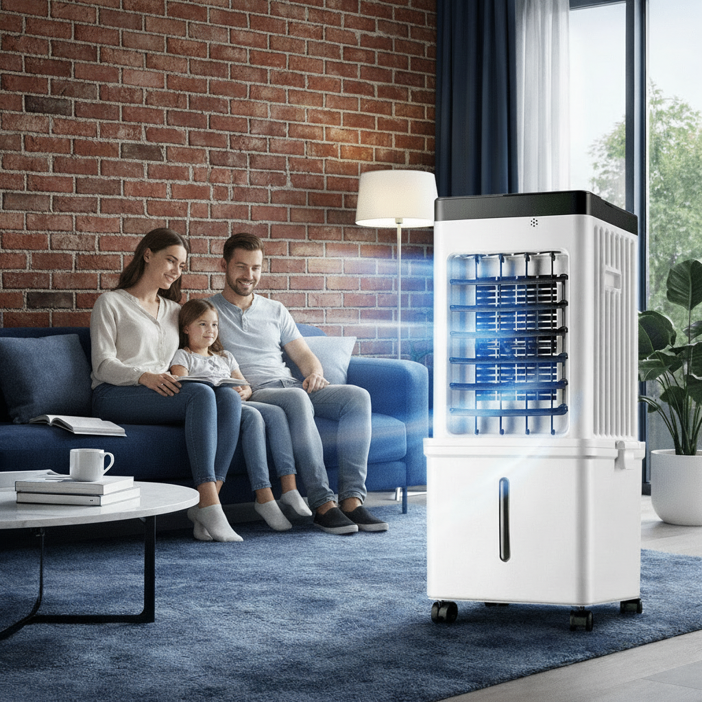 Mobilny Klimator 3 W 1 Z Nawilżaniem I Filtracją Powietrza