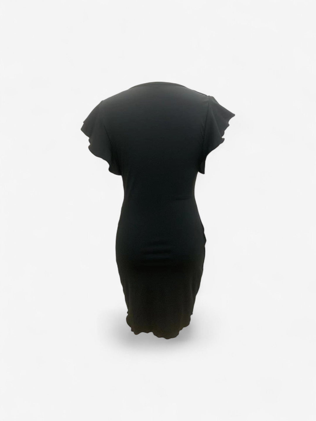 Valentina | Elegancka Sukienka Midi Bodycon Z Falbankowymi Rękawkami