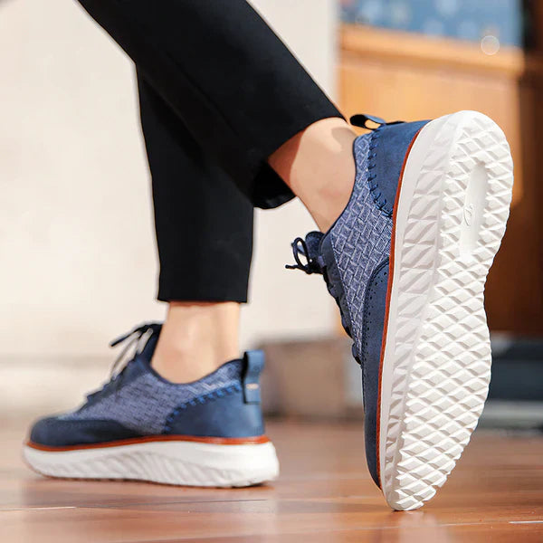 Sneakersy Męskie Skórzane
