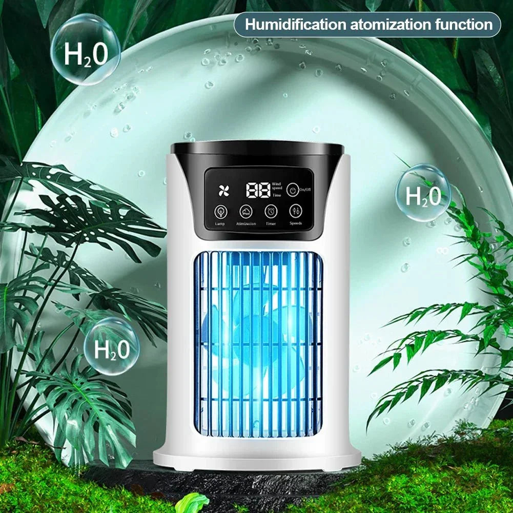 Przenośny Klimator Ewaporacyjny 3 W 1 Z Nawilżaniem I 6 Poziomami Nawiewu