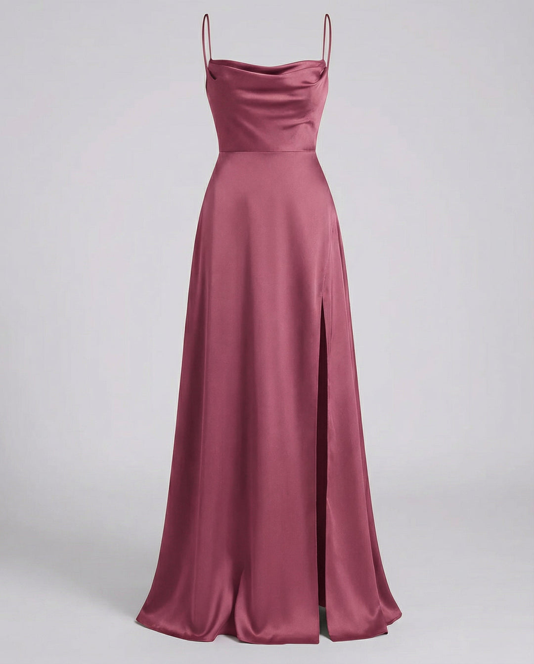 Izabela | Sukienka Maxi Elegancka Z Rozcięciem