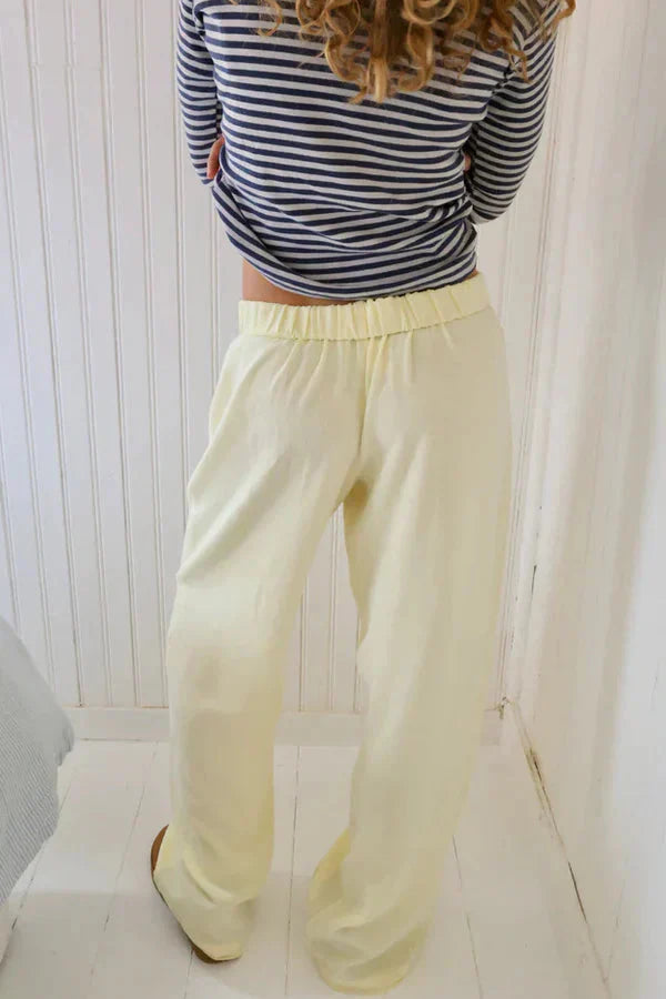 Spodnie Damskie W Paski Casual
