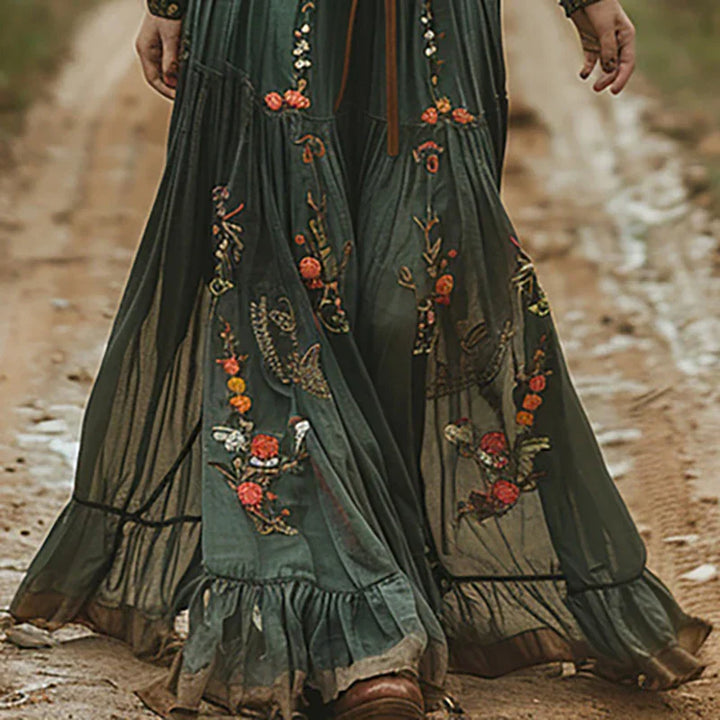 Alicja | Sukienka Maxi Boho Kwiatowa