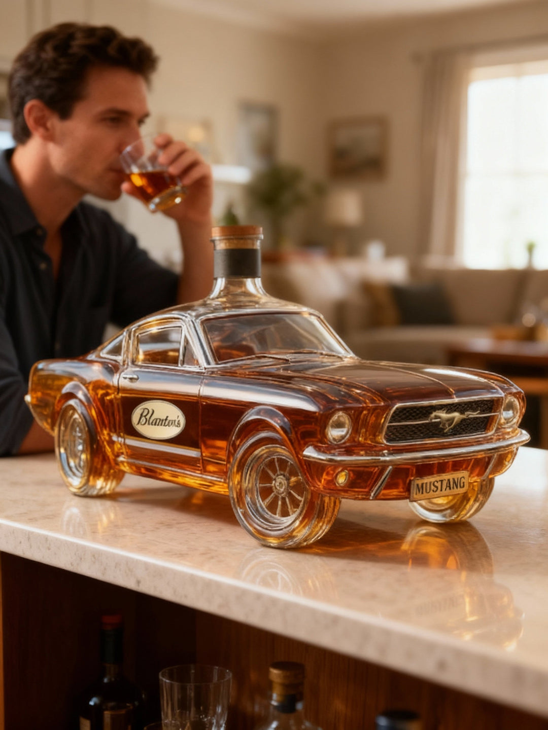 Szklana Karafka Do Whisky W Kształcie Klasycznego Samochodu Na Prezent