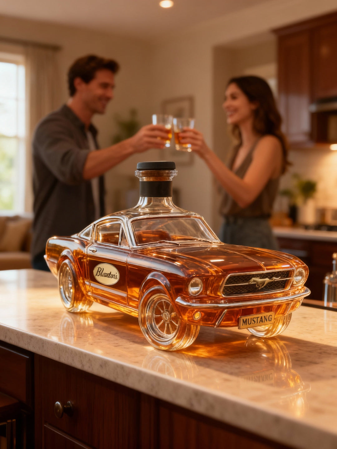 Szklana Karafka Do Whisky W Kształcie Klasycznego Samochodu Na Prezent