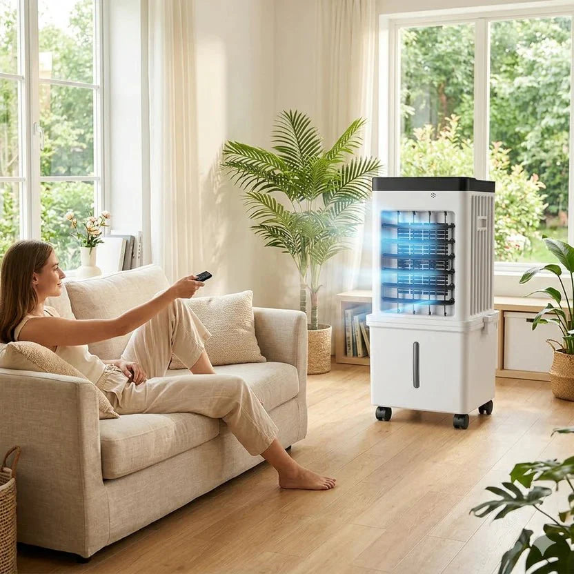 Mobilny Klimator 3 W 1 Z Nawilżaniem I Filtracją Powietrza