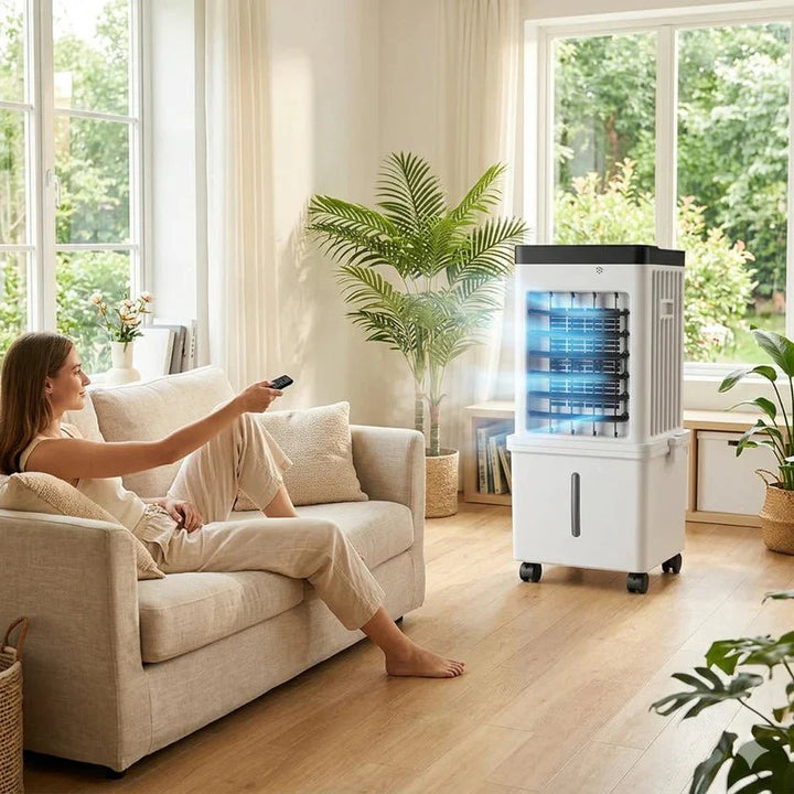 Mobilny Klimator 3 W 1 Z Nawilżaniem I Filtracją Powietrza
