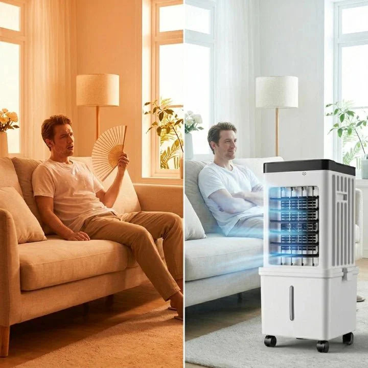 Mobilny Klimator 3 W 1 Z Nawilżaniem I Filtracją Powietrza