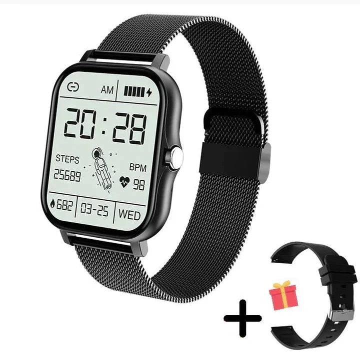 Smartwatch Z Monitorem Tętna, SpO₂, Aktywności I Powiadomieniami Bluetooth
