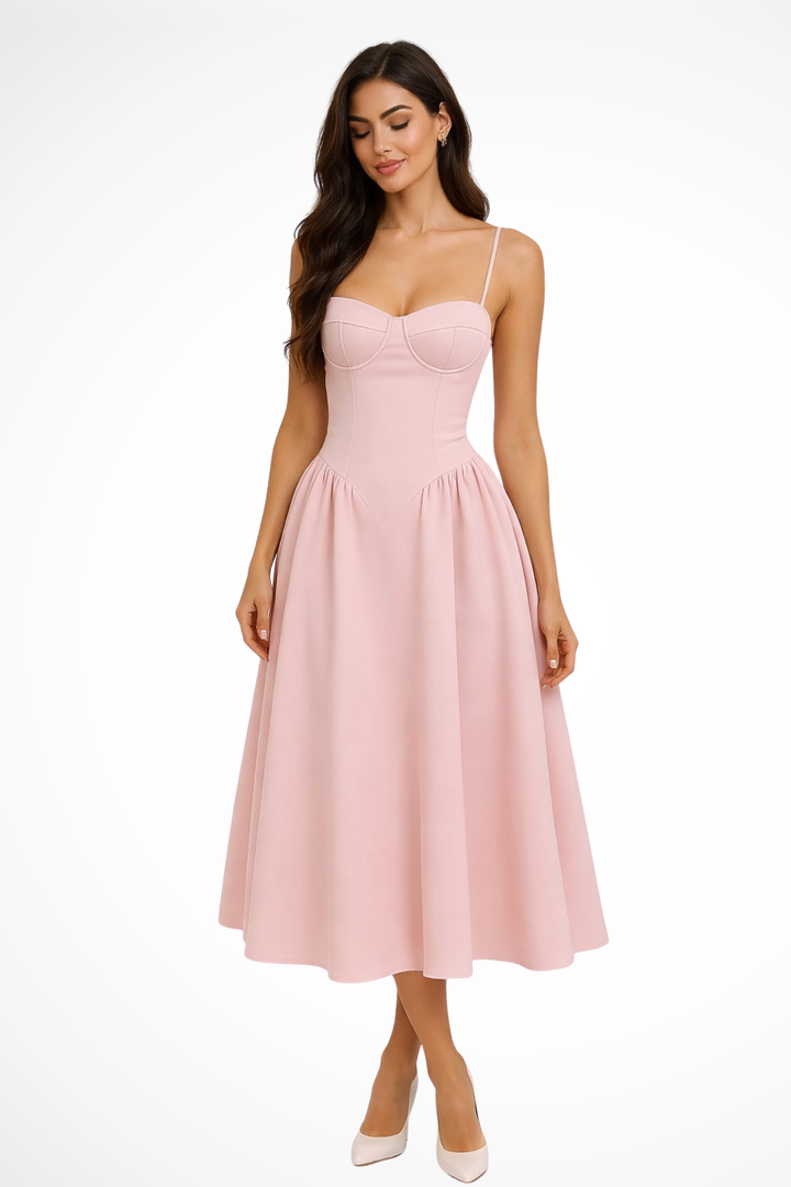 Natalia | Sukienka Midi Gorsetowa A-Line