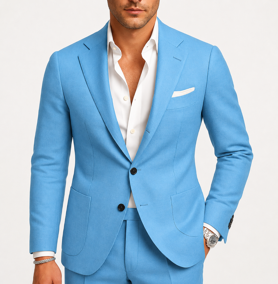 Adam | Garnitur Męski Slim Fit Dwuczęściowy
