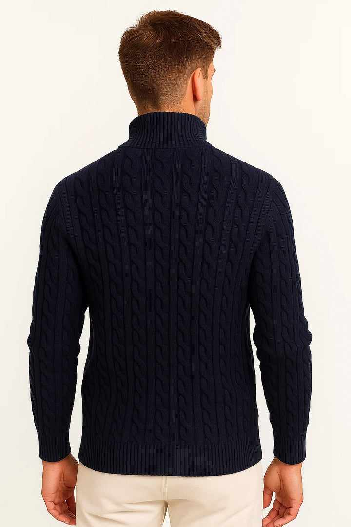 Sweter Męski Wiosenny Z Zamkiem