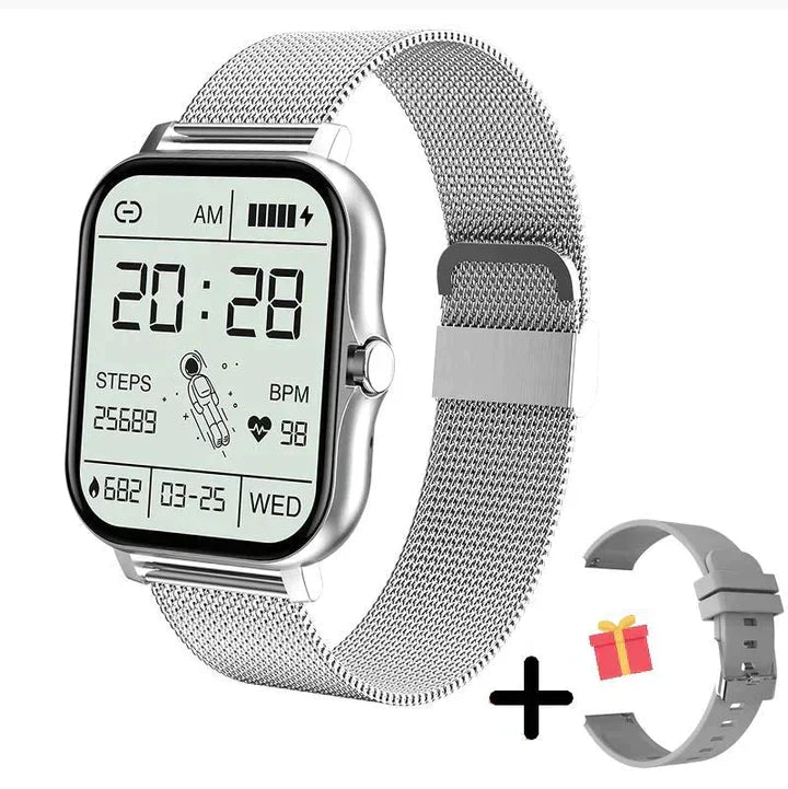 Smartwatch Z Monitorem Tętna, SpO₂, Aktywności I Powiadomieniami Bluetooth