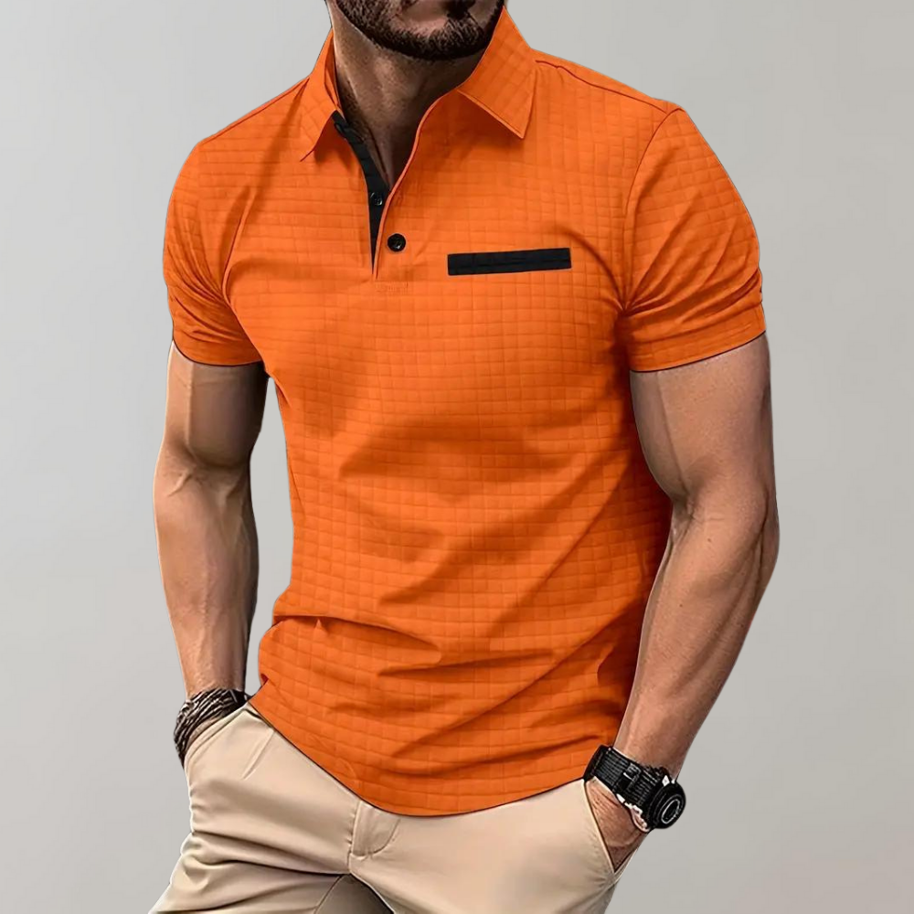 Koszulka Polo Męska Casual Z Kieszonką