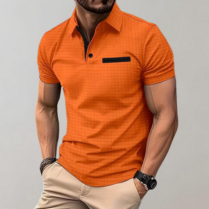 Koszulka Polo Męska Casual Z Kieszonką