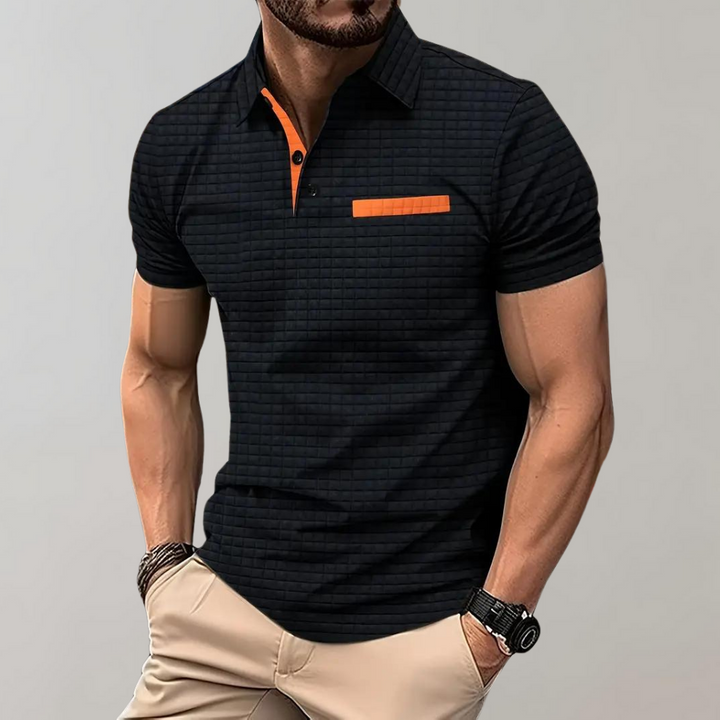 Koszulka Polo Męska Casual Z Kieszonką