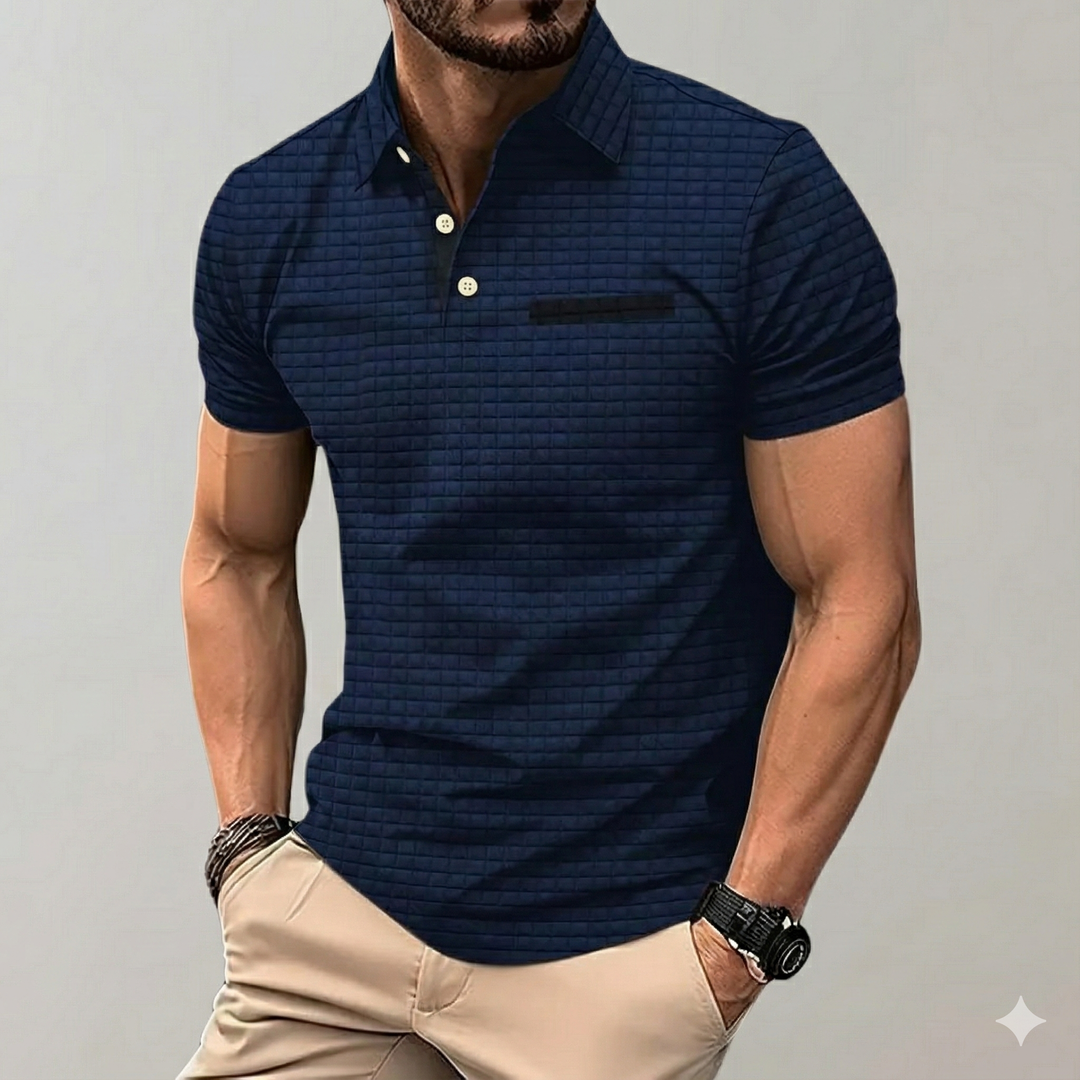 Koszulka Polo Męska Casual Z Kieszonką