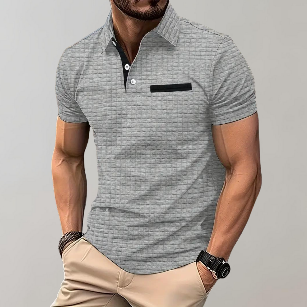 Koszulka Polo Męska Casual Z Kieszonką