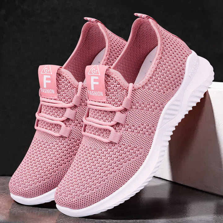 Lekkie unisex sneakersy dzianinowe wsuwane z podeszwą EVA