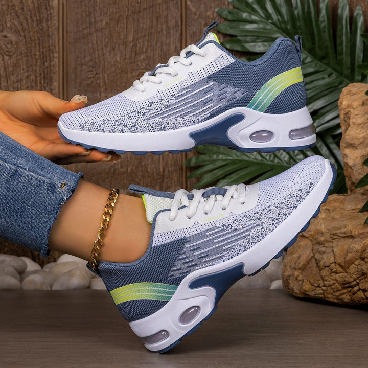 Męskie sneakersy dzianinowe z widoczną amortyzacją powietrzną