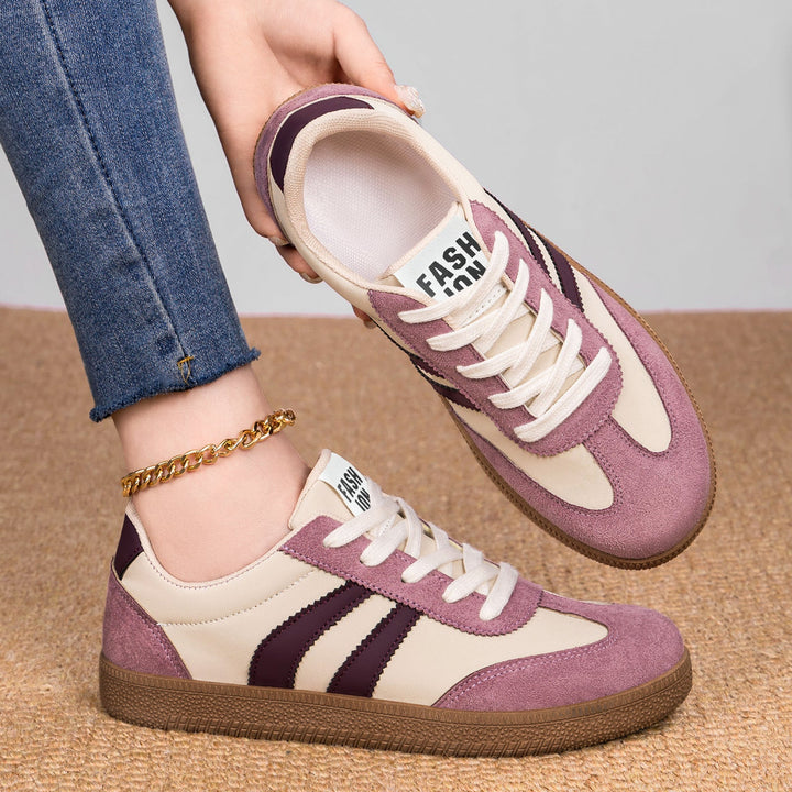 Męskie buty retro z gumową podeszwą o wyraźnym profilu