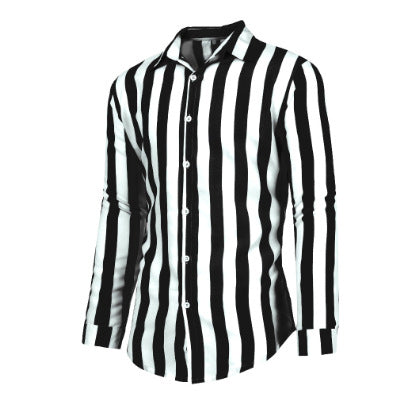 Męska koszula w pasy do stylu smart casual