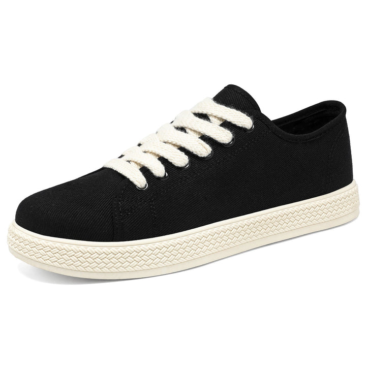 Sneakersy Damskie Płócienne Na Platformie