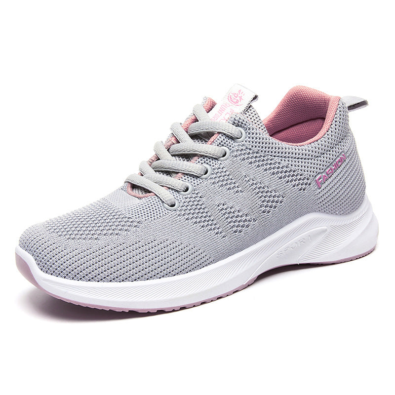 Damskie Lekkie Sneakersy Dzianinowe z Amortyzacją